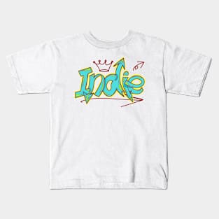 Graffiti indie letter cool and silky Kids T-Shirt